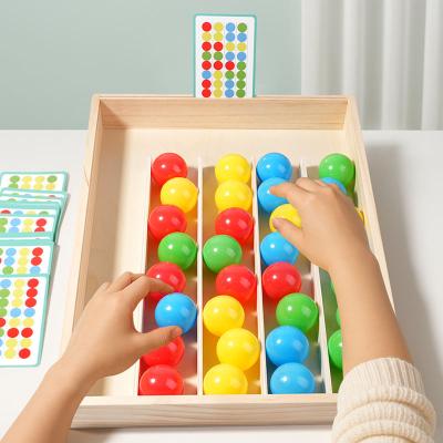 Classic Popular Montessori Color Sorting Ball Game Fine Motor Tools and Matching Trays for Toddlers Early Learning Boys Girls
