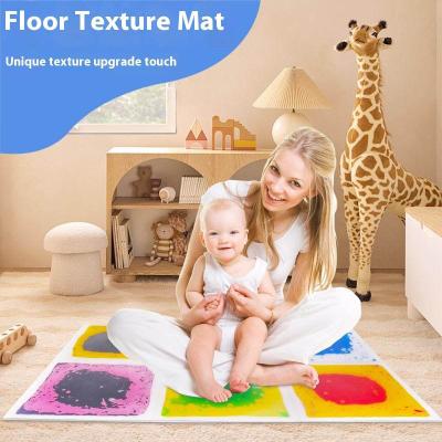 Set of 6 Non-Slip Waterproof Wood Floor Puzzle Mat Colorful Sensory Stimulation Crawling Baby Mat Educational Toys for Children