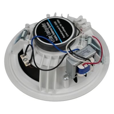 Hot Sale 6 Inch 70-120V In-Wall Ceiling Speaker for Home Theater Living Room Office & Public Address System 6" Plastic Subwoofer